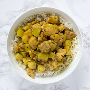 Chicken & Green Apple Curry with Basmati Rice