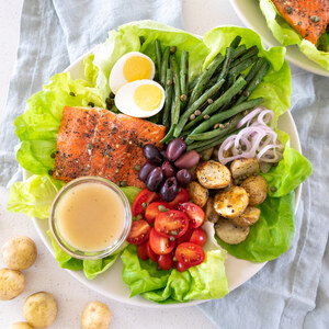 Roasted Sockeye Salmon, Potato & Green Bean "Salade Niçoise" with Eggs