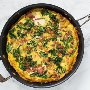 Potato, Bacon & Kale Frittata